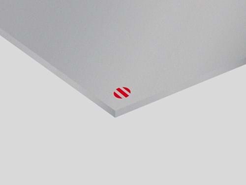 Ultra Mattes Reverse Rowmark: lastra laminato acrilico (argento/trasparente)